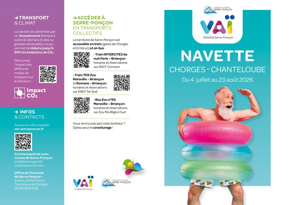 Navettes Chorges - Chanteloube 2026 page 1